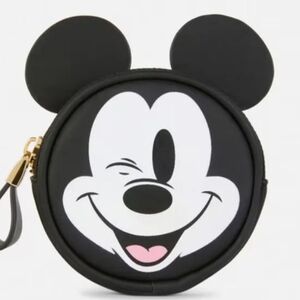 Disney Primark Exclusive Black and White Winking Mickey Mouse Coin Purse NWT